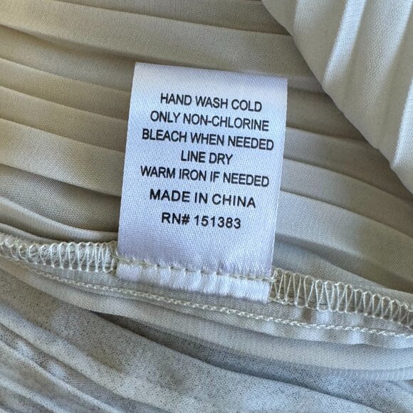 Title: Current Air Light Beige Sleeveless Tiered Dress - Size S - Picture 7 of 7